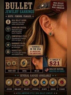 Bullet Jewelry Earrings